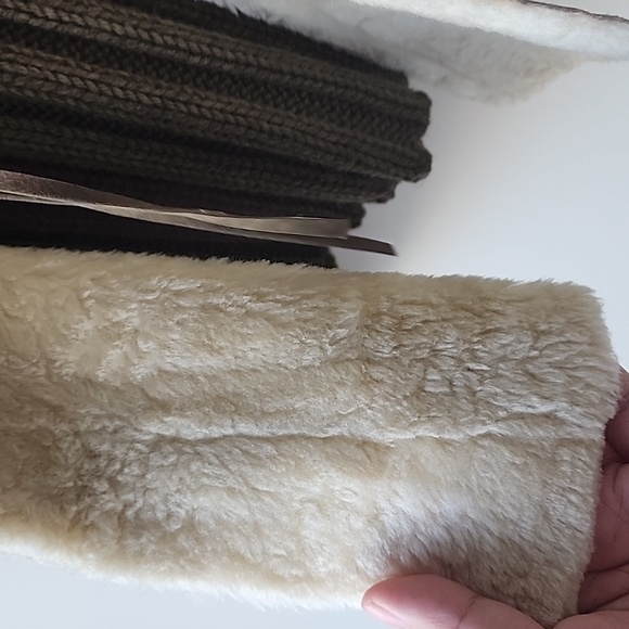 Vintage Made in Italy Faux Shearling Rib Knit Printed Long Cardigan - Picture 4 of 8